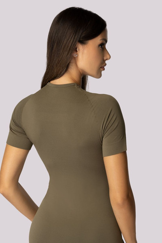 Koszulka termoaktywna damska krótki rękaw Alpha Spaio forest green