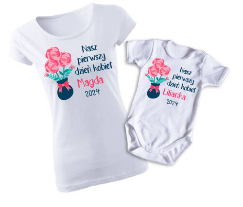 Komplet dla mamy i córki "Nasz pierwszy Dzień Kobiet" Moocha