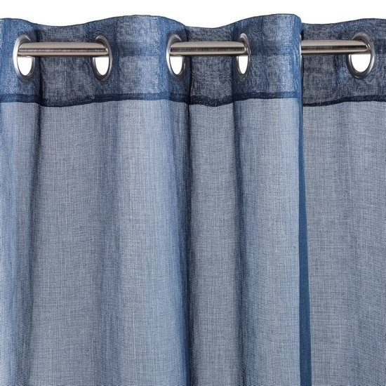 Firana gotowa na przelotkach ESME Eurofirany granatowy