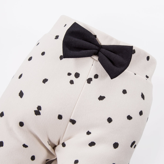 Legginsy bawełniane Dogs & Spots Eevi - białe