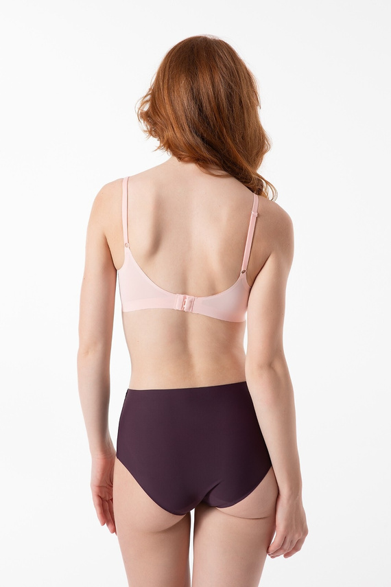 Julimex Simple Maxi Dark Plum – figi damskie, gładkie i bezszwowe