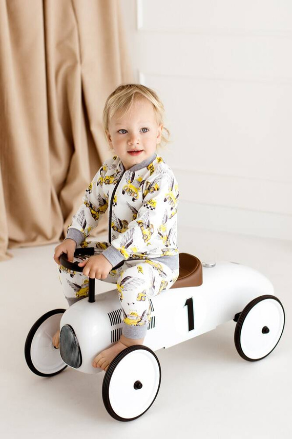 Dres niemowlęcy "Taxi 1" Makoma szary