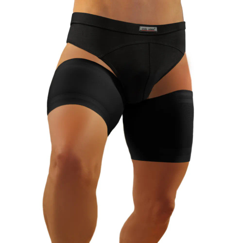 Samonośne opaski udowe męskie Sesto Senso czarny