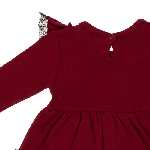 163176 Magia Świąt Sukienko-body Nicol - bordo