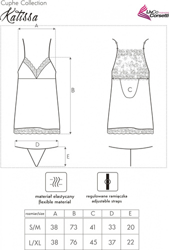 Komplet dwuczęściowy Katissa LC 90597 LivCo Corsetti Fashion