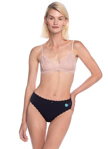  Figi Damskie L-1528 BI  A'2 Lama granatowy