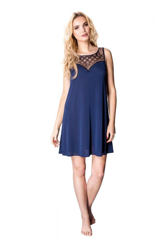 6281 Evora halka koszula nocna damska Mewa granatowy 