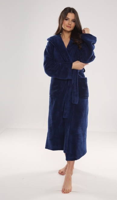 807 Luna II Długi Szlafrok Damski Forex - Granat