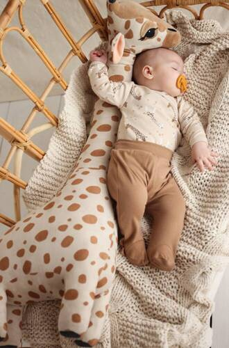 Półśpioch niemowlęcy "Giraffe" Makoma brązowy