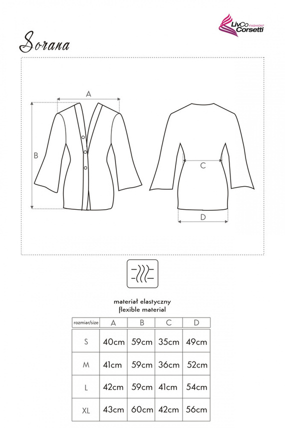Szlafrok damski Sorana LC 90026 LivCo Corsetti