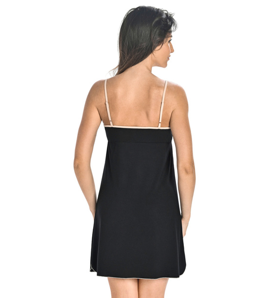 Bambusowa koszula nocna Tessa Teyli - czarny