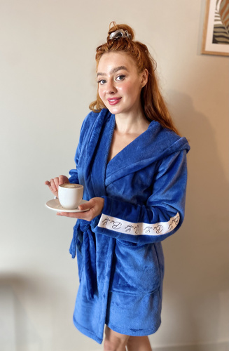 Krótki Szlafrok damski 626 Abigail Forex - jeans