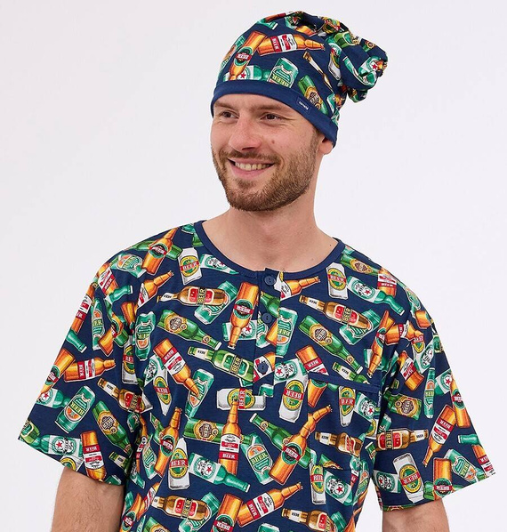 Koszula męska 109/29 Beer Cornette granatowy