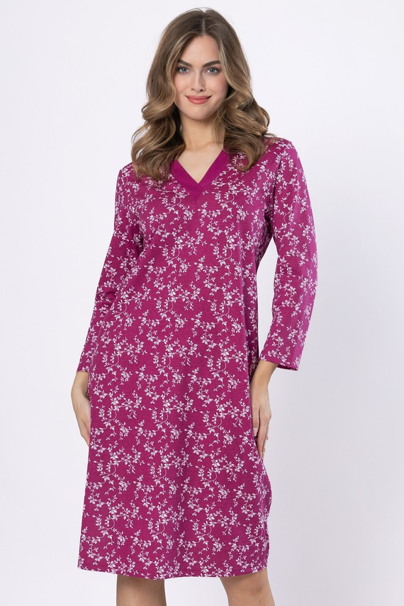 Damska koszula bawełniana Emili 1635 Leveza – długi rękaw, elegancja