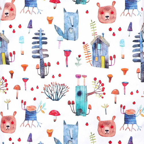 Bluzka chłopięca z długim rękawem I love Colors - las