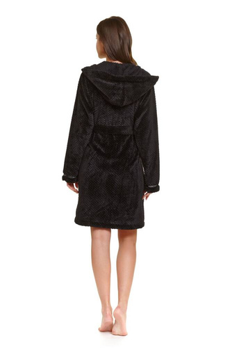 SWW.5208 Szlafrok damski Doctor Nap - black