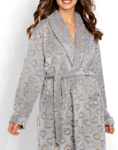 Szlafrok damski Luna Momenti Per Me grey 