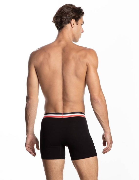 Bokserki męskie M-1052 SZG Lama czarny szary