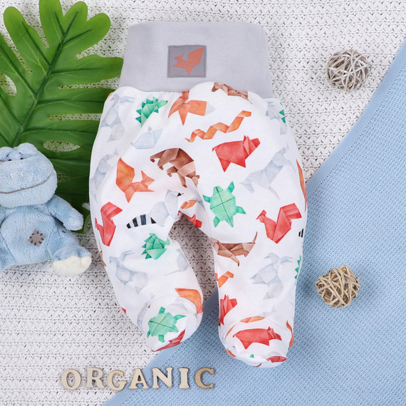 Półśpiochy z bawełny organicznej Fun Origami Nini 