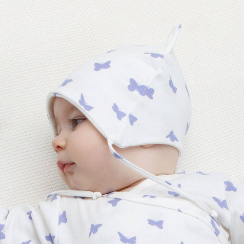 Czapka niemowlęca wiązana Imagine Pinokio - ecru