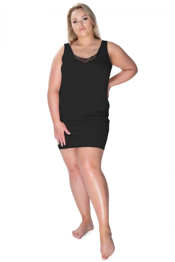 Halka nocna damska 86595 Lia Mewa czarny