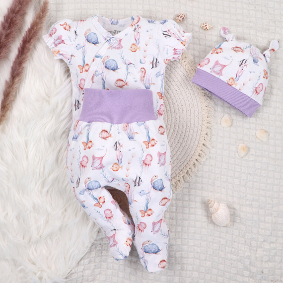 Nini Czapka Underwater World – organiczna bawełna, czapeczka dla niemowląt