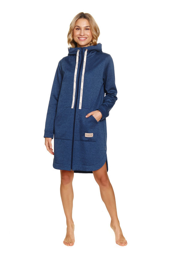 7228 Szlafrok damski Doctor Nap - indigo melange