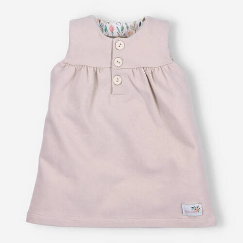 Sukienka z bawełny organicznej Pink Flowers Nini