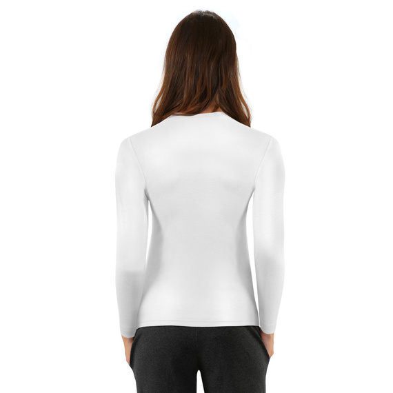 Bluzka damska długi rękaw Clara Sesto Senzo biały