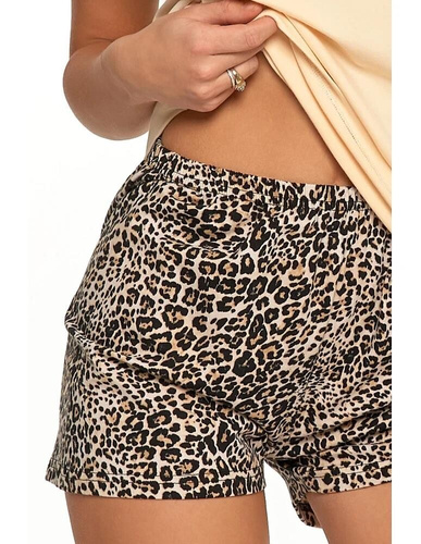 Piżama damska na ramiączkach PDD3200-014, PDD3500-013 Moraj - beżowy