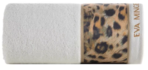 Ręcznik Eva Minge Eva 23 pantera Eurofirany kremowy