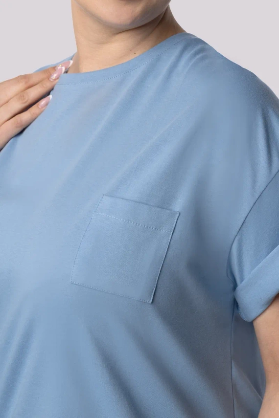 Piżama damska Joy shortsleeve Mona azure blue