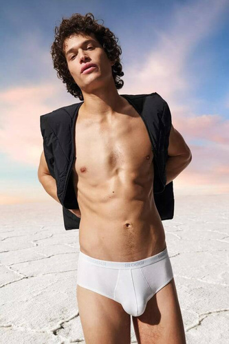 Slipy męskie 2-pak Men Basic Midi 2P Sloggi - white