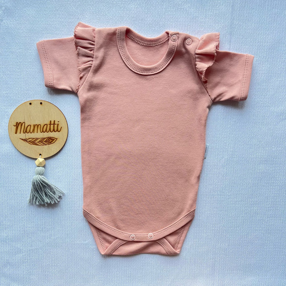 Body z krótkim rękawem BK13024 Mamatti - beżowy 