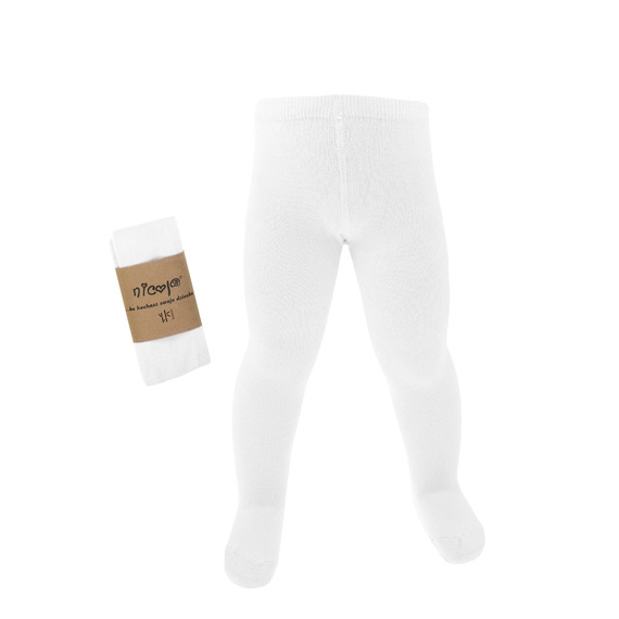 Rajstopy bambusowe 141603 Nicol - biały