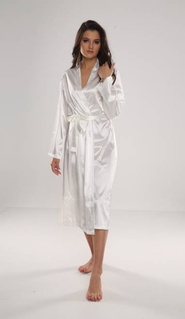 798 Classic szlafrok damski Forex - perłowy