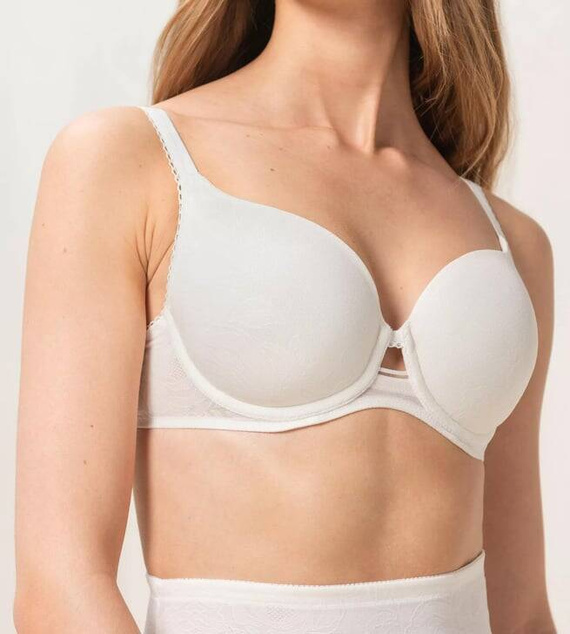 Biustonosz usztywniany Wild Rose Sensation WP Triumph - biały