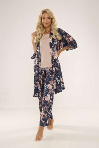 Piżama damska 722 Lurdes De Lafense - granat