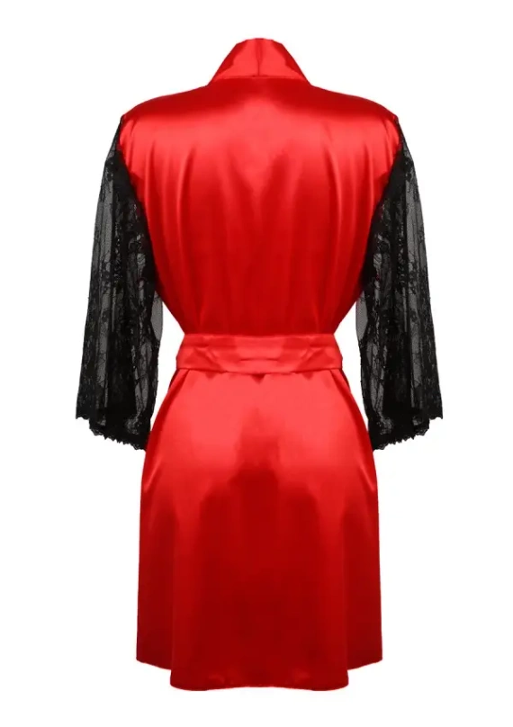 Elizabeth Podomka Szlafrok Damski Dkaren - czerwony