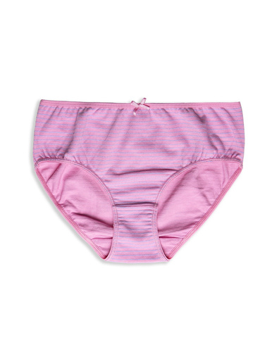  Figi Damskie L-122 BI-49  A'2 Lama niebieski biały różowy