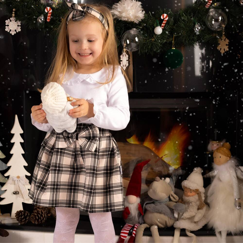 163571 Magia Świąt Bluzka z długim rękawem Nicol - biały