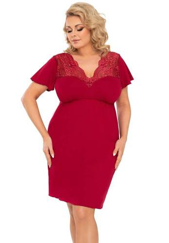 Koszula nocna Doris Plus Donna - burgund