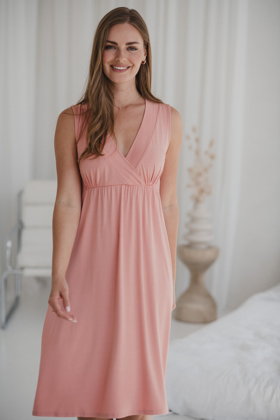 Star Light Herbal Rose Milk&Love– koszula nocna bambusowa ciążowa i do karmienia | Wygoda i elegancja