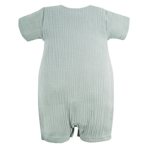 Rampers niemowlęcy muślinowy Pearfect Eevi - zielony