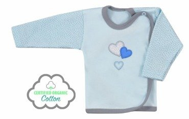 Koszulka niemowlęca "ZAKOCHANY MIŚ" organic Koala niebieska