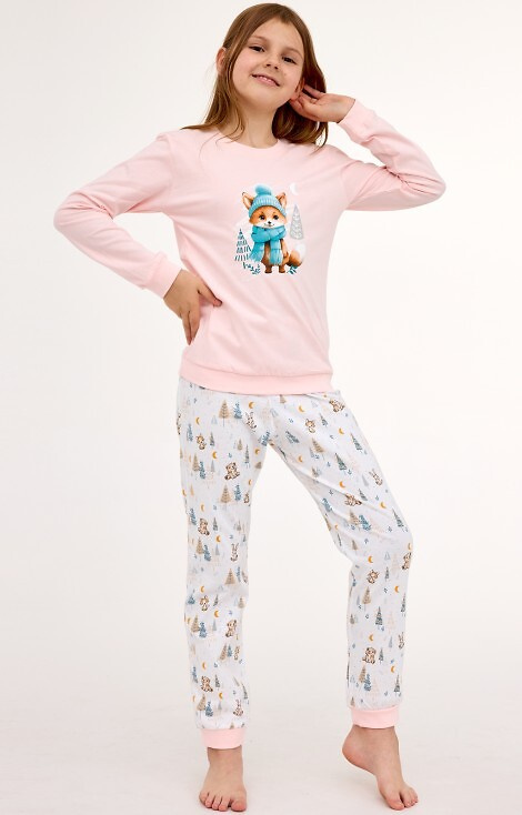 594/192 592/192 Cornette Kids Girl Fox – piżama bawełniana dla dziewczynki z liskiem