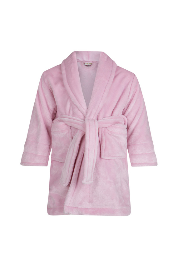 Szlafrok dziecięcy polarowy Calido ByShelly - jasny róż