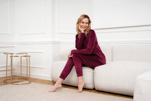 Komplet damski Akara Italian Fashion - bordowy 