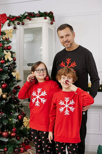 Bluza męska świąteczna OBS4000-001 Moraj - czarny