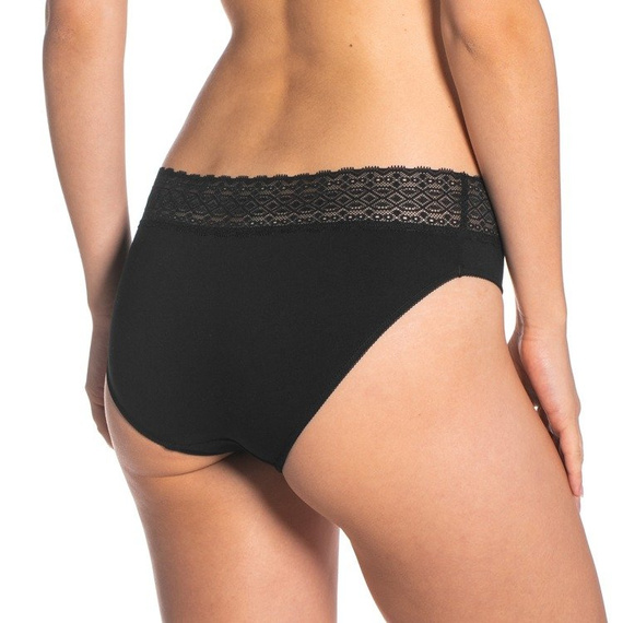 L-4002 BI 02 EX A'2 Figi Damskie Lama czarny